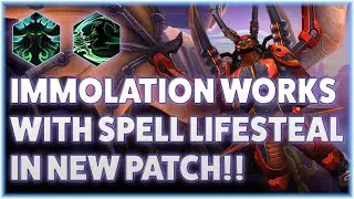 Illidan Metamorphosis - IMMOLATION WORKS WITH SPELL LIFESTEAL IN NEW PATCH!! - Grandmaster Storm Lea