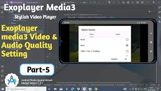 Exoplayer Media3 Video Quality Setting in Android Studio || Media3 Video Quality setting #media3