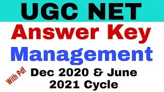 NTA UGC NET Management Answer key Dec 2020 and June 2021 | Ugc NET Management