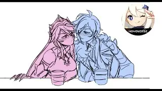 [COMIC DUB] Genshin Impact - Drinking Buddies