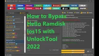 How to Bypass Hello Ramdisk Ios15 with UnlockTool 2022