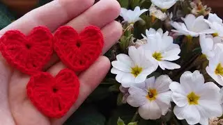 How to crochet a heart ❤ | Crochet heart pattern for beginners | Heart knitting pattern