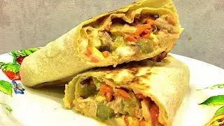 Шаурма домашняя с курицей - самая вкусная!
