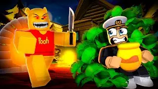 Escaping EVIL POOH in ROBLOX