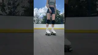 Фигурное катание на роликах-квадах 🛼 #фигуристкасамоучка #rollerskating #фигурноекатание #квады