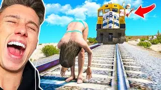 GTA 5 *NICHT LACHEN* Challenge mit iCrimax (Lachflash)😂