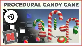 Candy Cane Procedural Material in Unity URP! Only Uses Shader Graph! ✔️ 2020.3 | Game Dev Tutorial