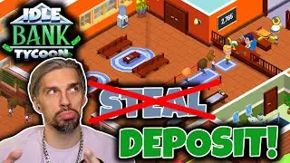 Use Customers money for Bank upgrades! - Idle Bank Tycoon // Review of Idle Games