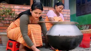 Homemade Rice Beer 🍺 Preparations for Bwisagw/ Bihu festival | Sticky Rice Beer