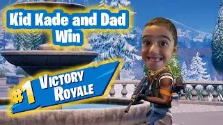 Kid Kade, Dad and PaunchoBoy Fortnite victory!