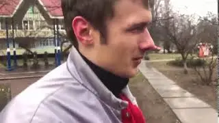 Парень разогнал толпу угрозами (OPTIMUS GANG)