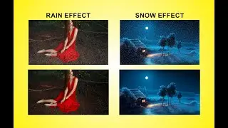 How to Create Rain & Snow Effect In Coreldraw | Photo Editing in Coreldraw with Vashid Khan | VK