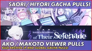 [Blue Archive GLOBAL/JP] Ako (Dress)/Makoto Viewer Pulls then Saori/Hiyori (Swimsuit) Gacha Pulls!