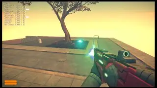 New explosive laser weapon! Updates of my FPS game on UPBGE