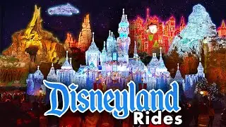 Disneyland Rides at Night - Disney Attractions After Dark [4K POVs]