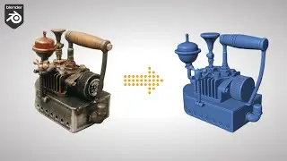 Model  Solid fuel steam iron | Blender 4.1