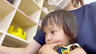 アンパンマン おもちゃ に大興奮❗️双子児童館に行く