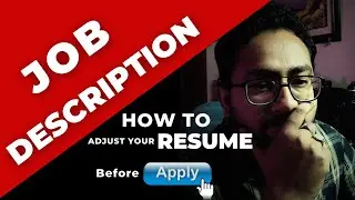How to apply a Job after reviewing JOB DESCRIPTION ? | Do we need to match our resume? [Hindi/Urdu]