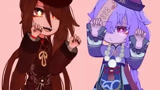 YA TRICK YA!! 🔥|| Gacha Trend || Ft. HuTao & Qiqi❄️ || Genshin Impact