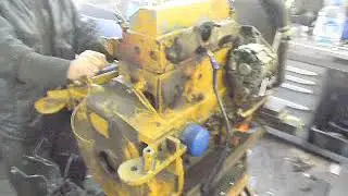 Обкатка двигателя Komatsu 3D95S