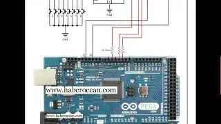 Circuit to Create 16 Digital Inputs From 5 Digital Pins of Arduino Mega using Two 74165 ICs