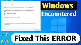 Fixed This Windows Encountered A Problem Installing The Driver Software ONLY 2 STEP💯