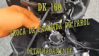 DK 160 - HOW TO CHANGE THE HEADLIGHT BULB #dk160 #haojue #motorcycle #bulb #headlight #suzuki