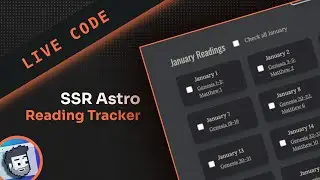Live Code: Astro SSR Reading Tracker Site