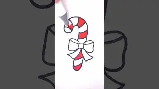 😍 Candy Cane 🎄 Christmas Glitter Coloring ✨ #glitter #art #christmas #candy #color