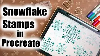 How To Create SNOWFLAKE STAMPS in PROCREATE