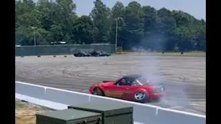 V8 Miata First ever Drift crash at Maryland International Raceway