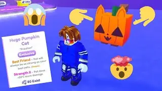 I GOT THE NEW HUGE PUMPKIN CAT | Pet Simulator X