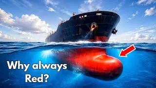 Why are ships painted red below the waterline? (in 1 min)