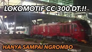 HUNTING KERETA MALAM DI STASIUN BEKASI DAN MOMEN LOKOMOTIF CC 300..!!