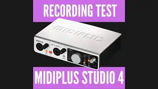 Recording test Midiplus Studio 4 Audio Interface with LEWITT LCT440 Pure