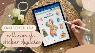 🌿 Como vender tu Coleccion de Stickers Digitales | Libro de Stickers Digitales |Tutorial Goodnotes