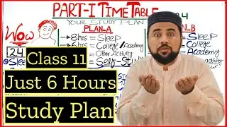 Study time table for class 11th | 24 hours Study Plan | Best time table - Complete Roadmap