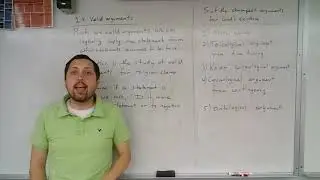 Section 1.4 (part 1) - Validity of arguments