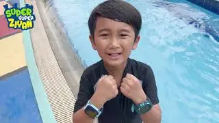 Ziyan Berenang Pake Imoo di Waterpark Seharian