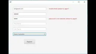 #25 JavaFx and SQL Server Tutorials | User Registration (1)