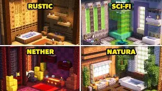 30 Bathroom Interior Ideas in Minecraft