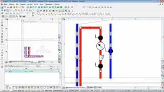 Audytor C.O. 6.0 -  Одновременное проектирование на планах и на развернутой плоской схеме