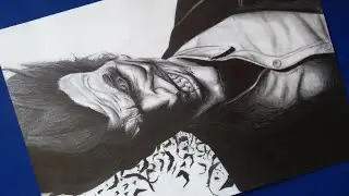 Drawing Joker From Batman Arkham Series [Just Progress Pictures]