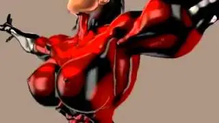 female muscle growth slow motion version 2