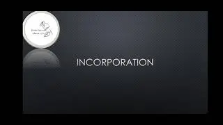 Incorporation in short