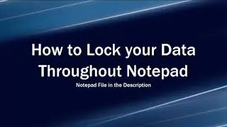 How to Encrypt Folder With Notepad 100% Working