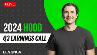 🔴WATCH LIVE: Robinhood Markets Q3 2024 Earnings Call | $HOOD