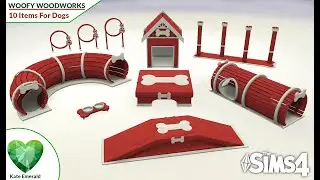Sims 4: Amazing NEW OBJECTS for your Dogs! 🐶| Sims 4 CC By Kate Emerald