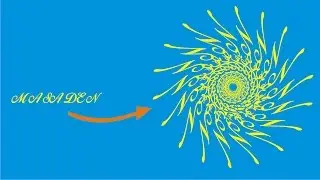 How to create Mandala using your own name with coreldraw