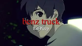 Lil Peep - benz truck (AMW, lyric video)